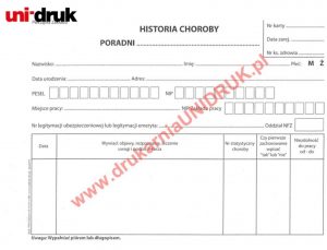 Druki historia choroby